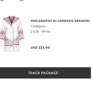 New with tags PHILOSOPHY Cardigan
2 (US) - White